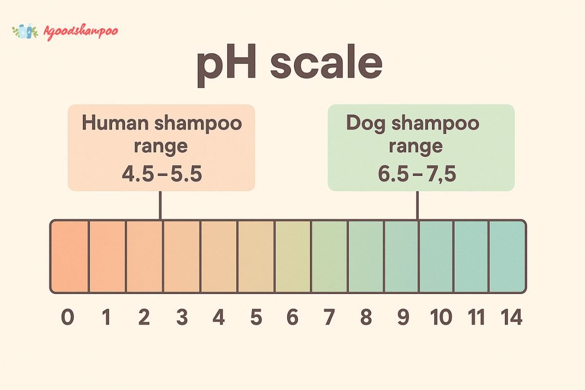 Human vs Dog Shampoo pH Scale Chart