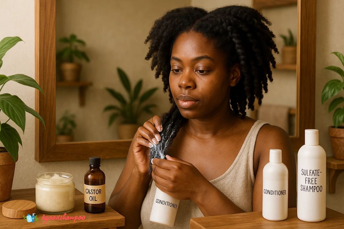 Natural 4C Hair Wash Day with Moisturizing Products