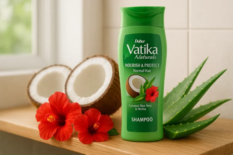 Dabur Vatika Shampoo Bottle with Natural Ingredients