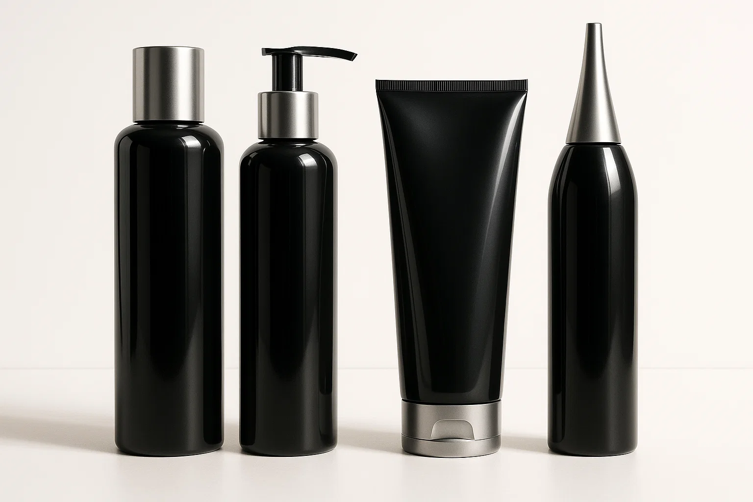 Professional Schwarzkopf shampoo bottles on a clean white background.