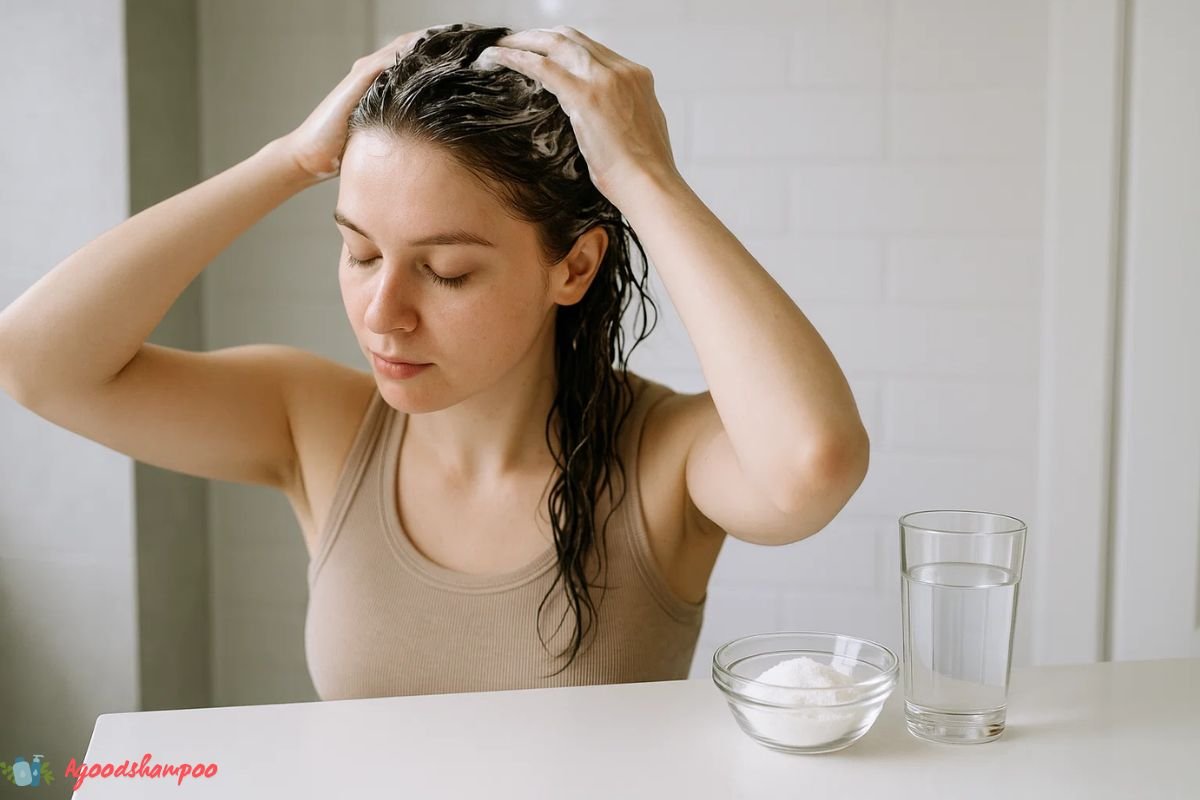 Is Baking Soda Shampoo Good for Oily Hair? Expert Review 2 Baking soda shampoo for oily hair cleansing