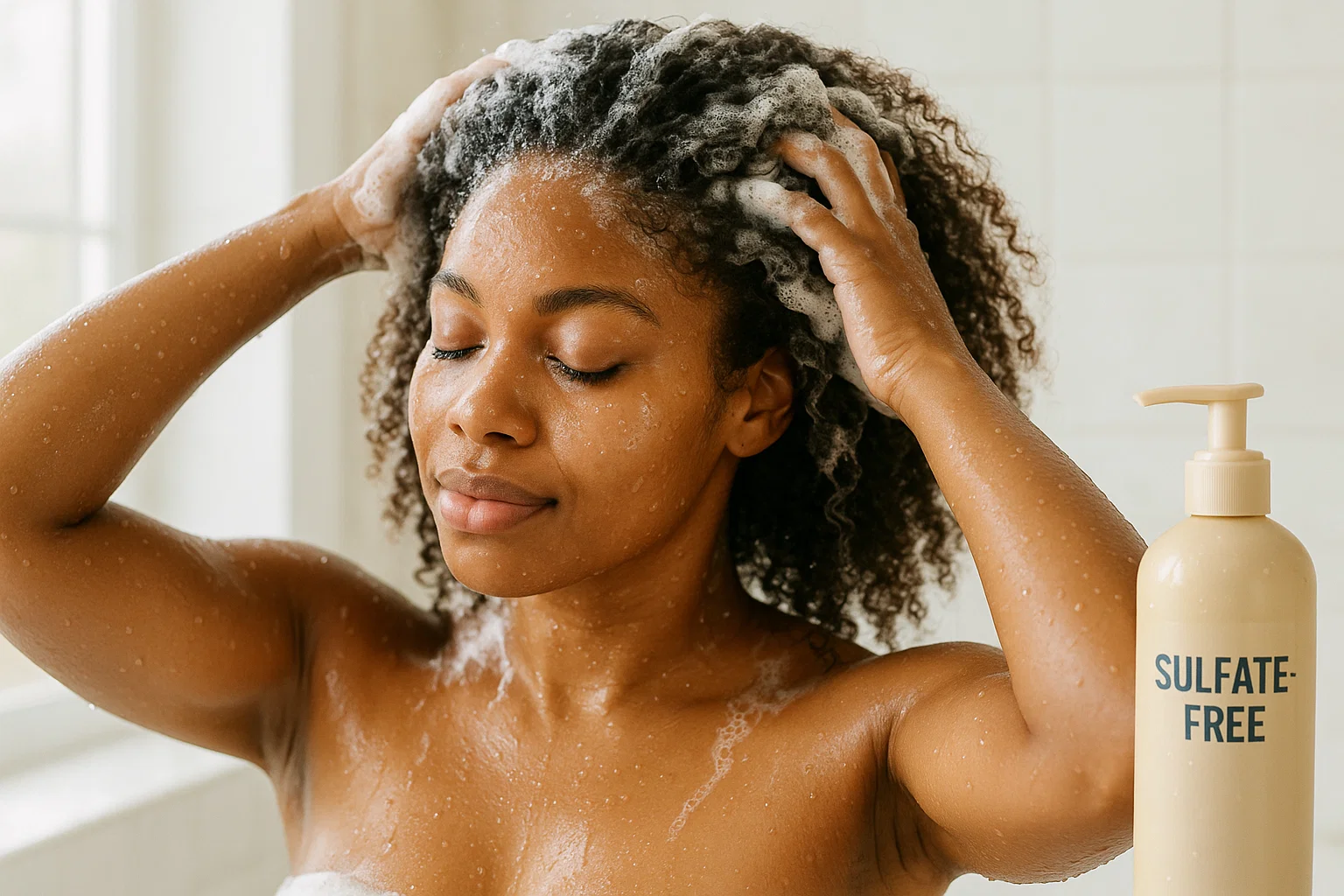 Sulfate-Free Shampoo for Coarse Hair Hydration