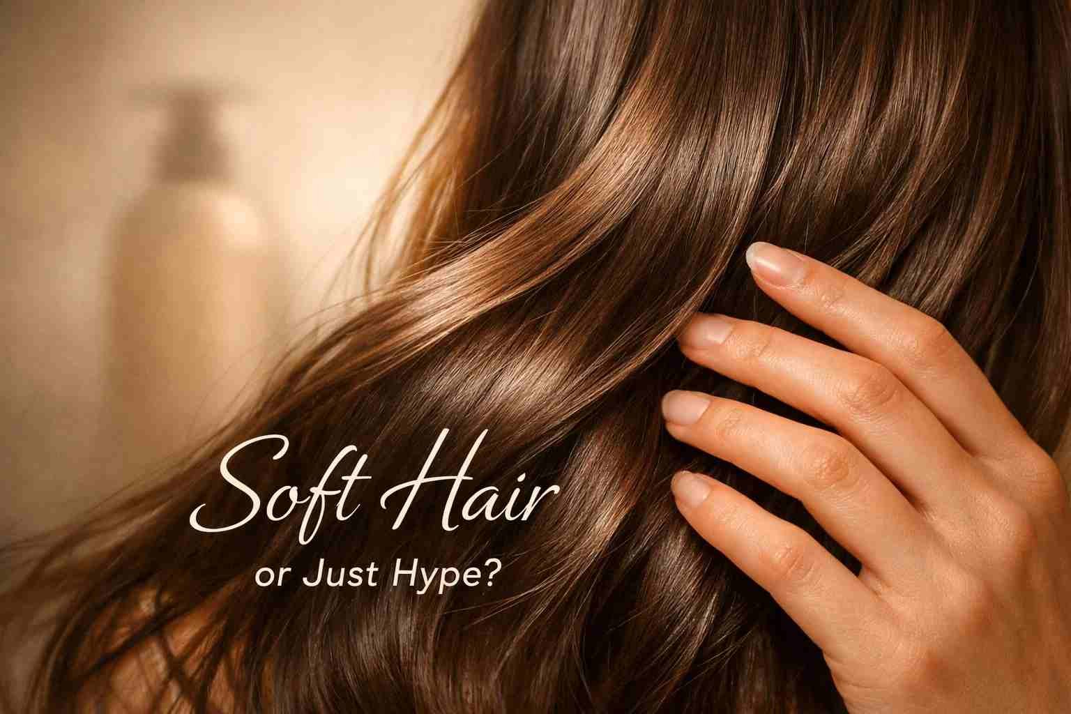 Michiru shampoo bottle with clean bathroom background showing hair care product review concept