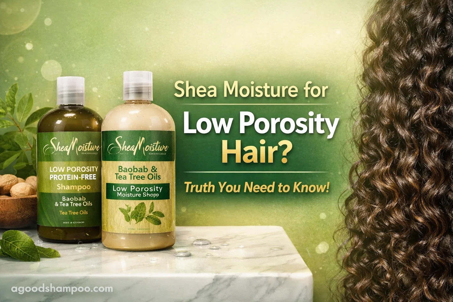 Shea Moisture shampoo green thumbnail for low porosity hair