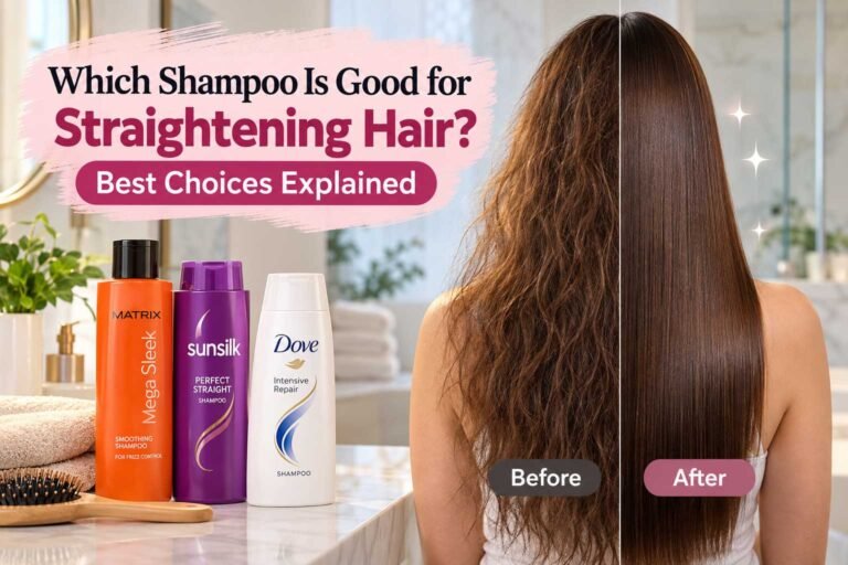 Home 1 Woman preparing smooth hair for straight blow-dry styling