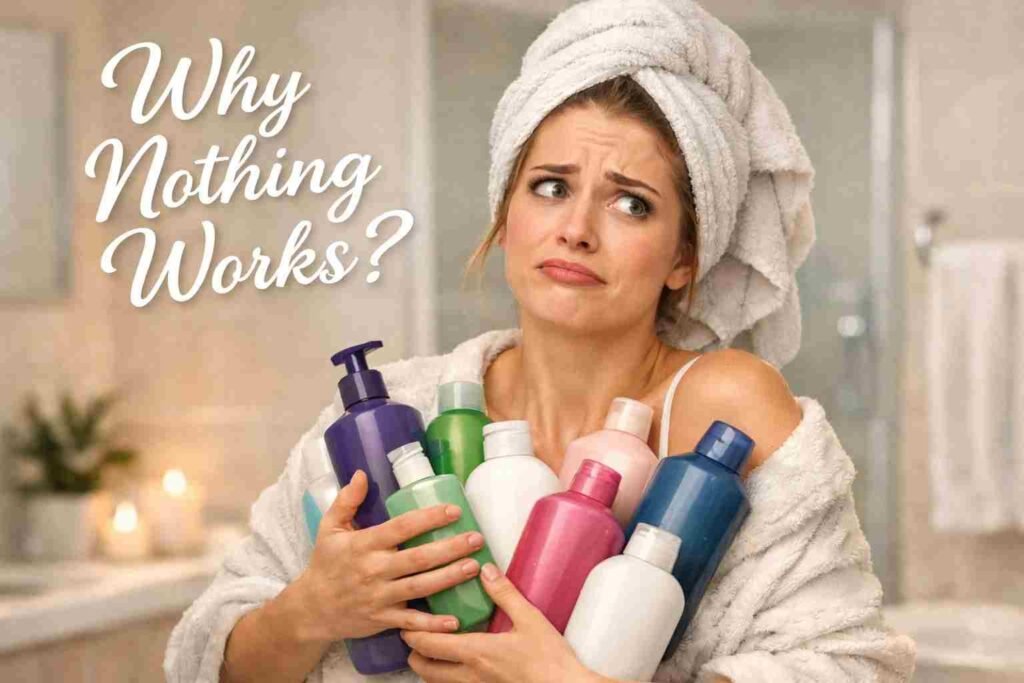 Home 23 Shampoo and conditioner on a counter